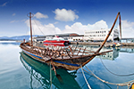 ARGO is Autodentichny copy of prehistoric vessel in port Volos,ARGO ist Autodentichny Kopie des prähistorischen Schiffes im Hafen Volos,Greece yacht charters,Yachtcharter Griechenland,voguesails.com
